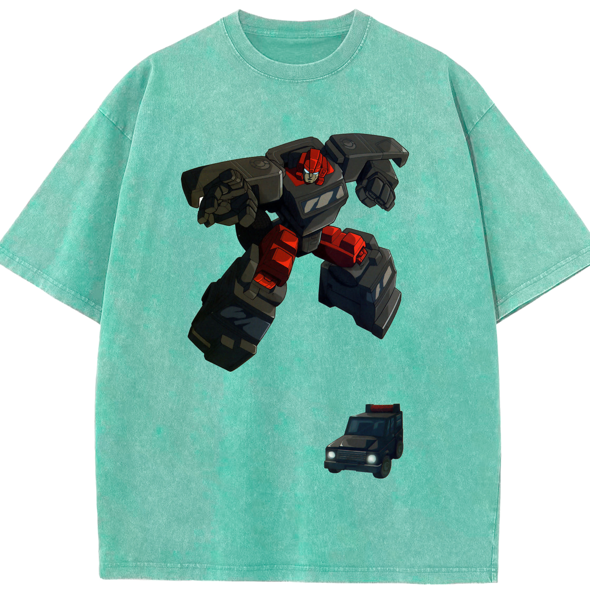 （画像用）  綿100% ヴィンテージ風 半袖Tシャツ（フロントプリント）